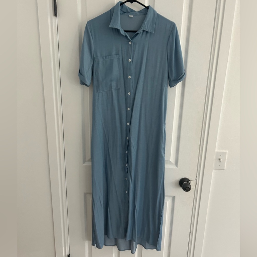 Blue maxi dress